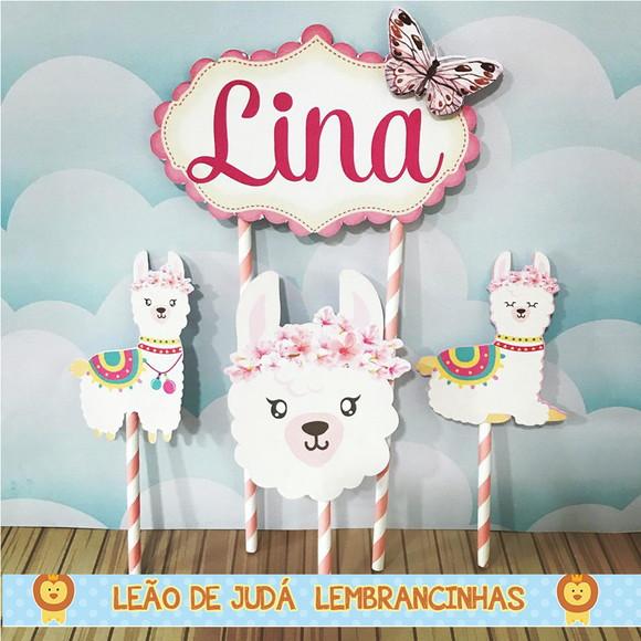 TOPO DE BOLO LHAMA