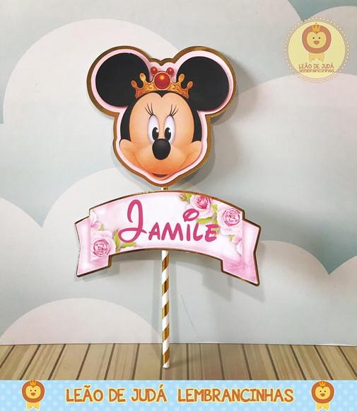 TOPO DE BOLO minnie realeza