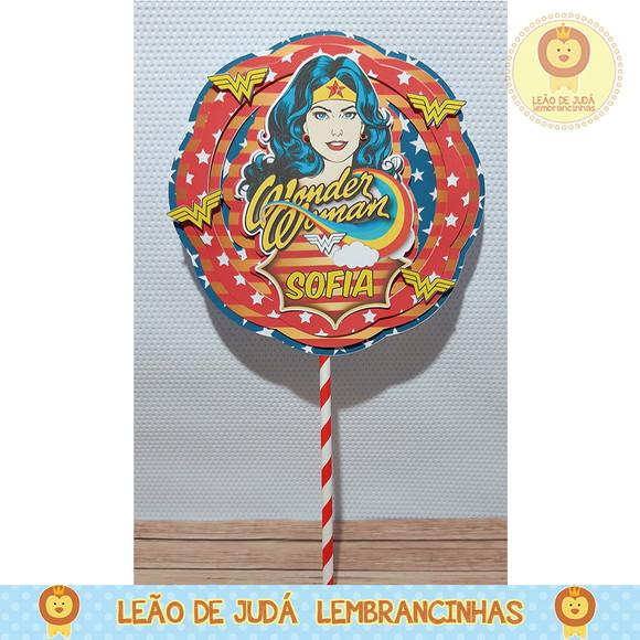 TOPO DE BOLO Mulher Maravilha