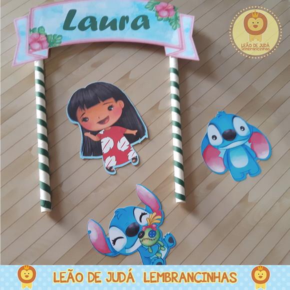 TOPO DE BOLO lilo e stitch
