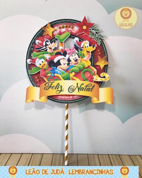 TOPO DE BOLO natal do mickey
