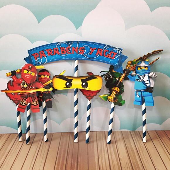 Topo de Bolo Ninjago