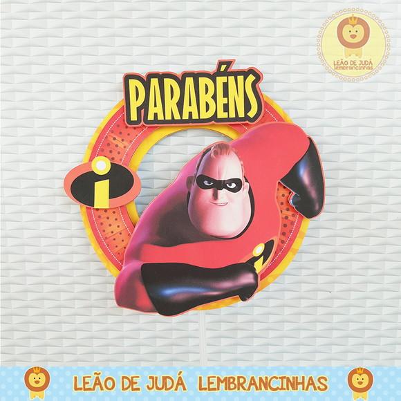 TOPO DE BOLO os incríveis