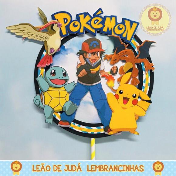 Topo de Bolo Pokemon