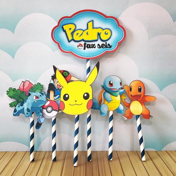 Topo de Bolo Pokémon