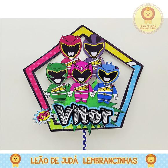 TOPO DE BOLO power rangers