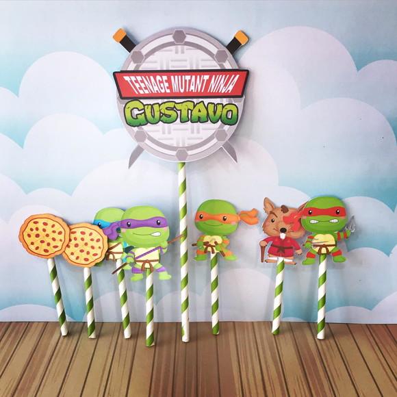 Topo De Bolo Tartaruga Ninja