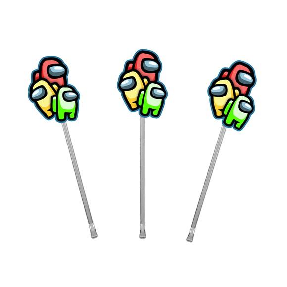 Topper para Docinhos Tema Among Us 50 Unidades