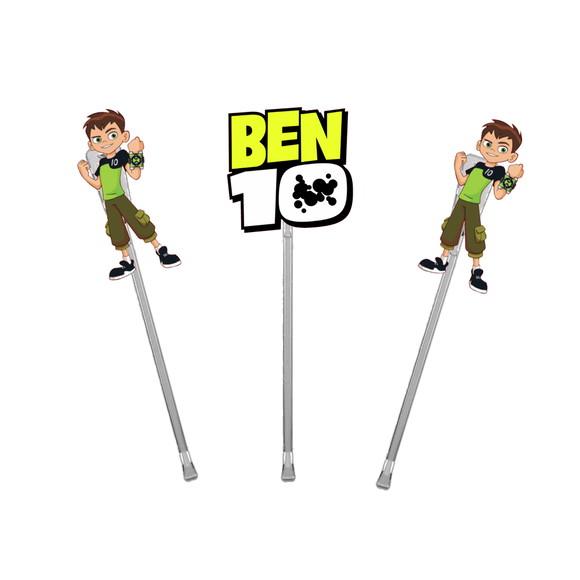Topper para Docinhos Tema Ben 10 50 Unidades