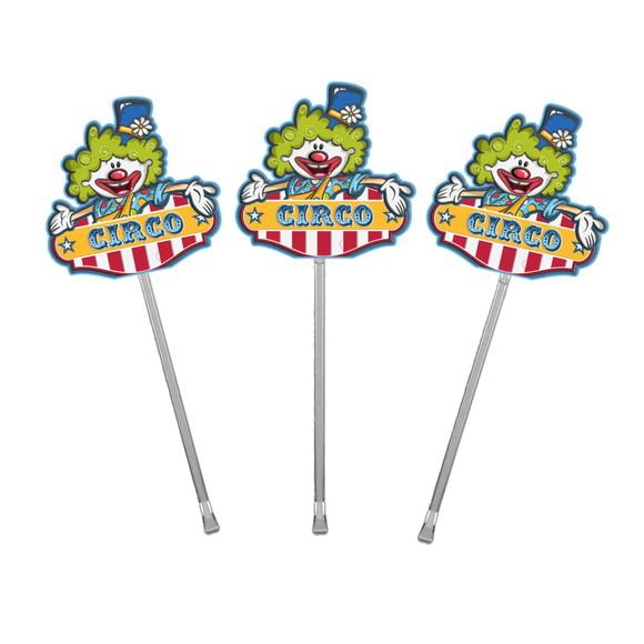 Topper para Docinhos Tema Circo Menino 50 Unidades