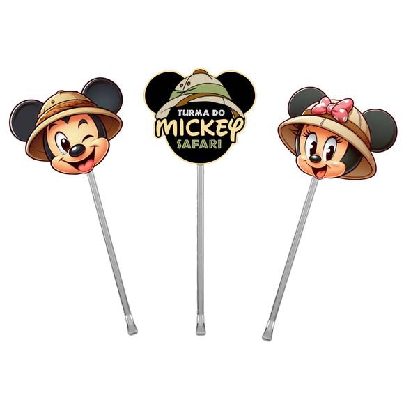 Topper para Docinhos Tema Mickey Safari 50 Unidades