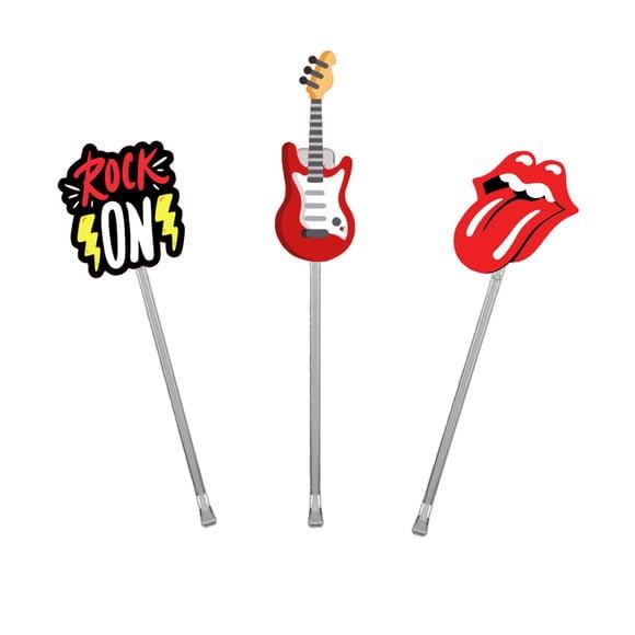 Topper para Docinhos Tema Rock