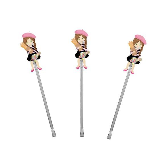 Topper para Docinhos Tema Paris 50 Unidades