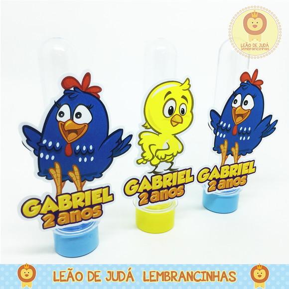 Tubete 13cm tema Galinha Pintadinha