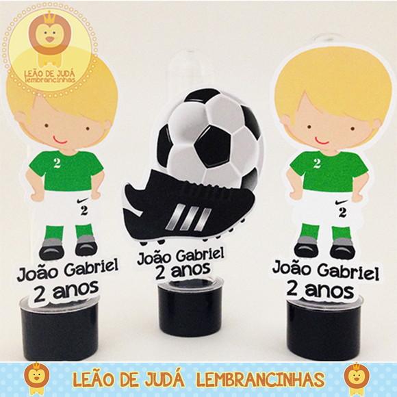 Tubete 13cm tema Futebol modelo 2