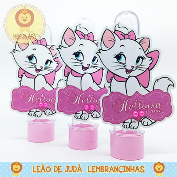 Tubete 13cm Tema Gata Marie