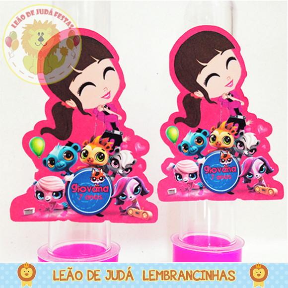 Tubete 13cm tema my little pet shop