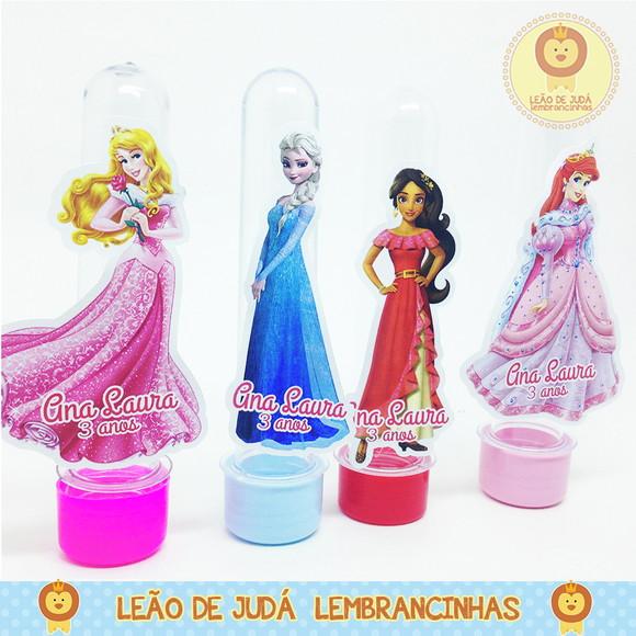 Tubete 13cm Tema Princesas