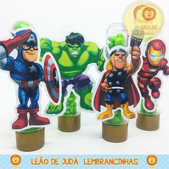 Tubete 13cm tema vingadores Cut