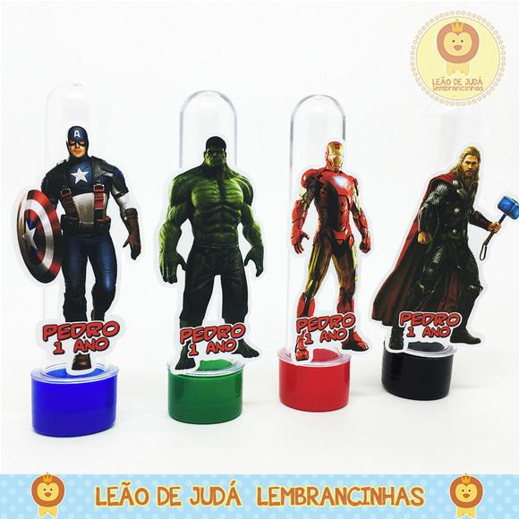 Tubete 13cm tema vingadores