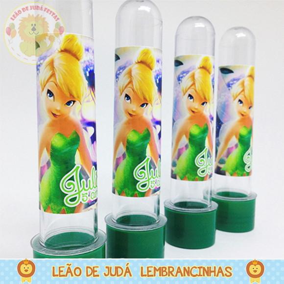 Tubete adesivado 13cm tema tinkerbell