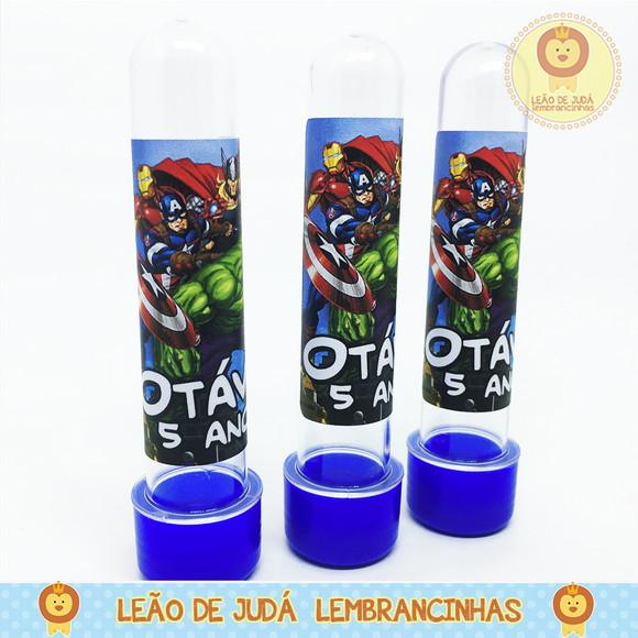 Tubete adesivado 13cm tema Vingadores modelo 4