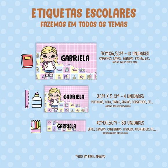 Adesivo Escolar Todos os Temas