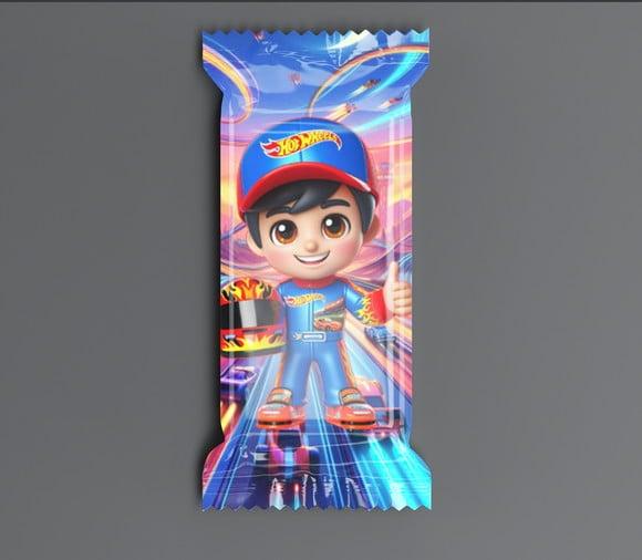 Bala Lembrancinha Personalizada para Festa Hot Wheels