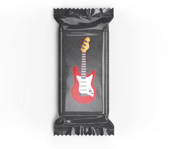 Bala Lembrancinha Personalizada para Festa Tema Rock