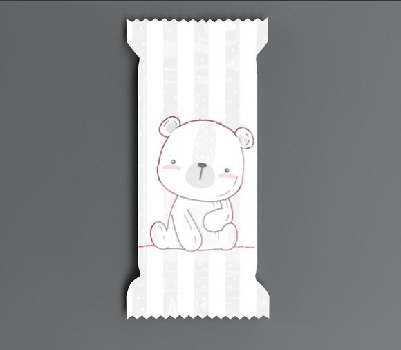 Bala Lembrancinha Personalizada para Festa Ursinho Minimalis