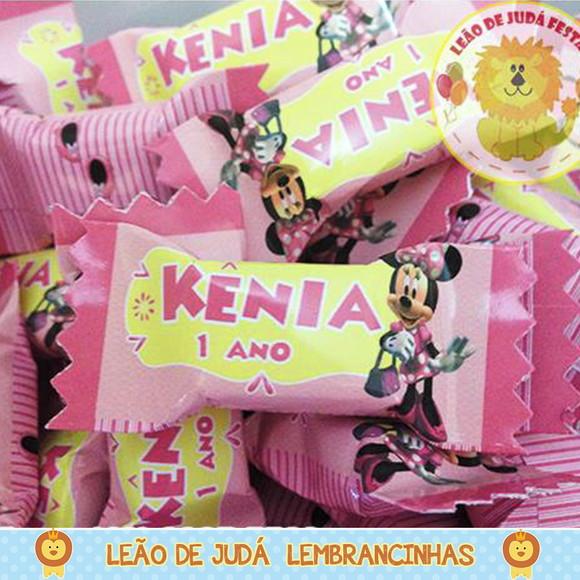 Bala Personalizada Minnie Rosa