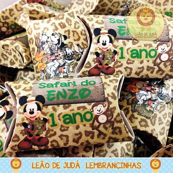 Bala Personalizada Na Caixinha Mickey Safári