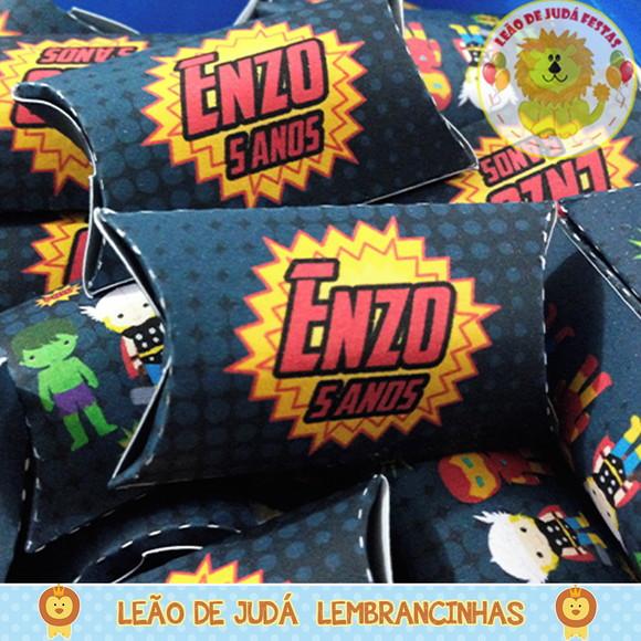 Bala Personalizada Na Caixinha Vingadores