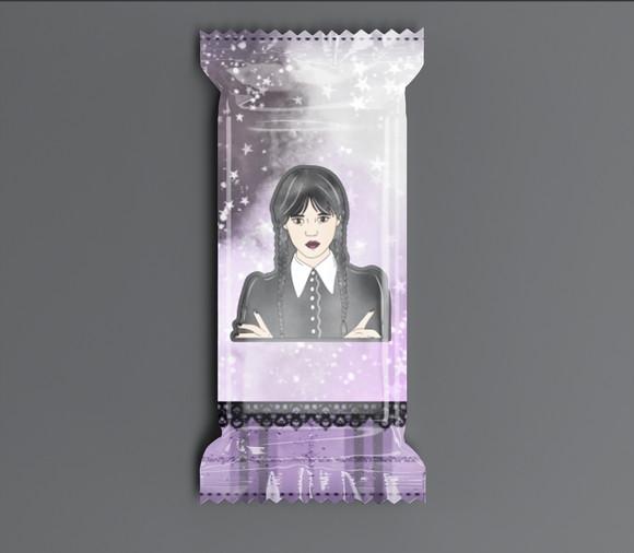 Bala Personalizada Wandinha