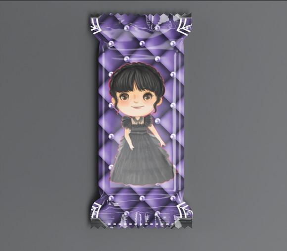 Bala Personalizada Wandinha
