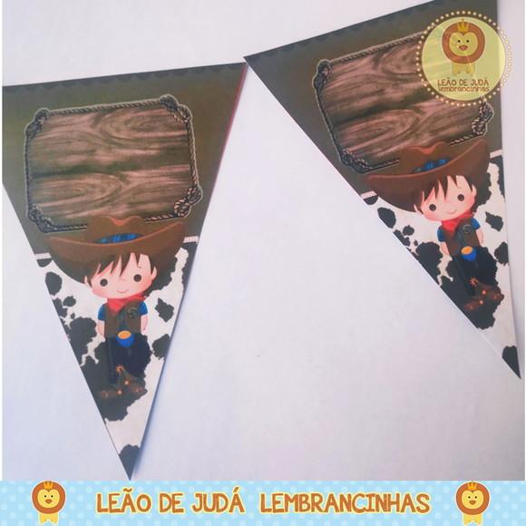 Bandeirola Personalizada Cowboy