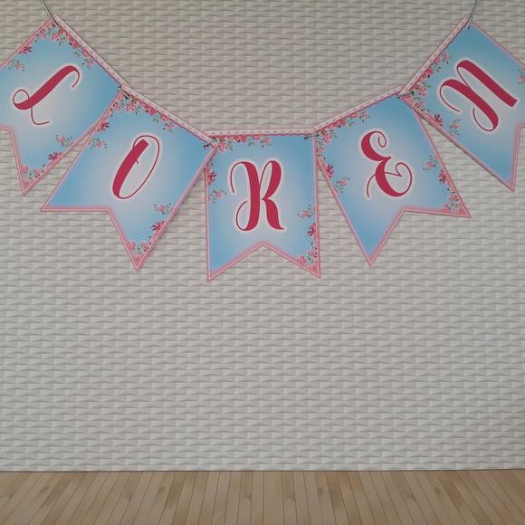 Bandeirola Personalizada gatinha