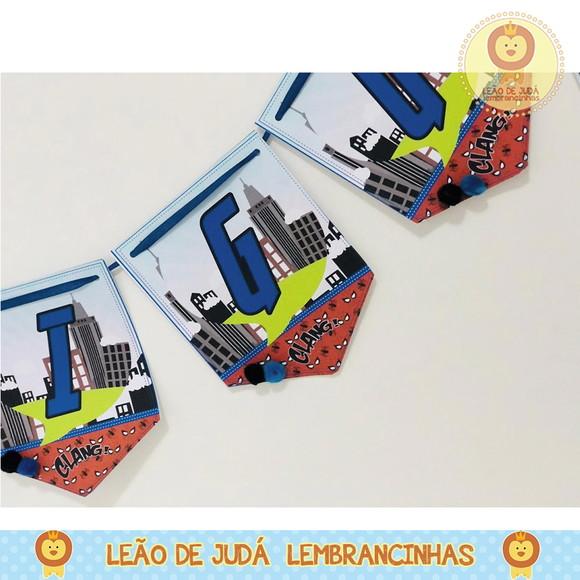 Bandeirola Personalizada homem aranha cute