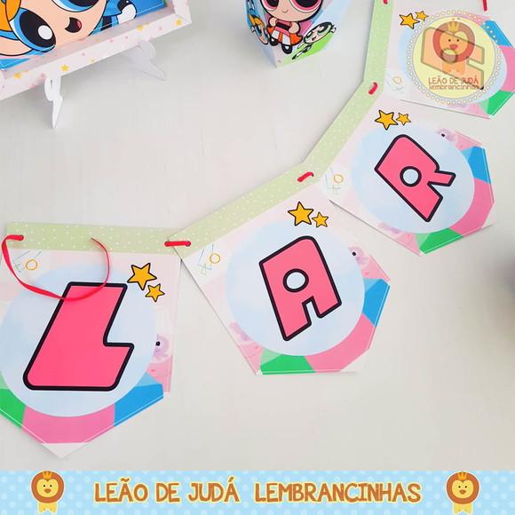 Bandeirola Personalizada meninas super poderosas