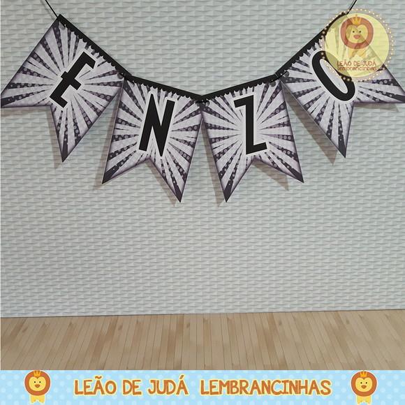 Bandeirola Personalizada pantera negra
