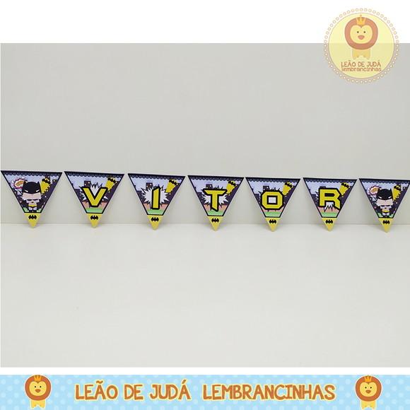 Bandeirola Personalizada Tema batman