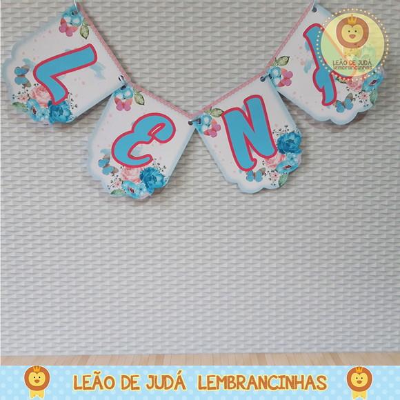 Bandeirola Personalizada tema Borboleta