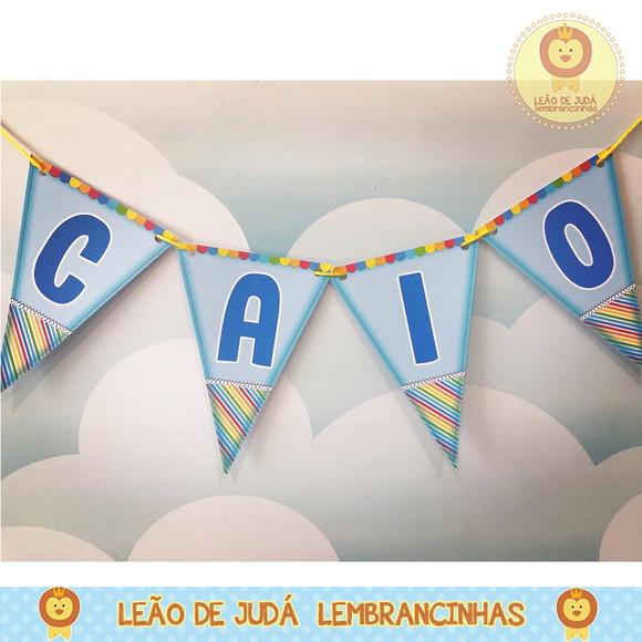 Bandeirola Personalizada Tema bolofofos