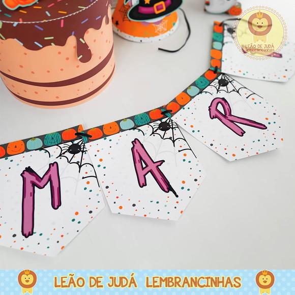 Bandeirola Personalizada Tema halloween