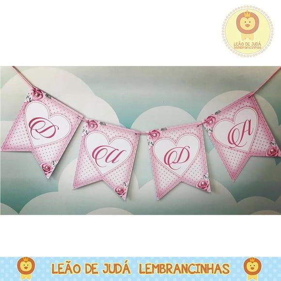 Bandeirola Personalizada Tema princesas disney