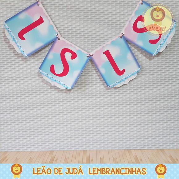 Bandeirola Personalizada ursinhos carinhosos