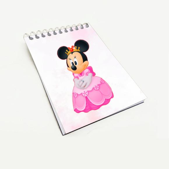 Bloquinho Lembrancinha para Festa Tema Minnie Realeza
