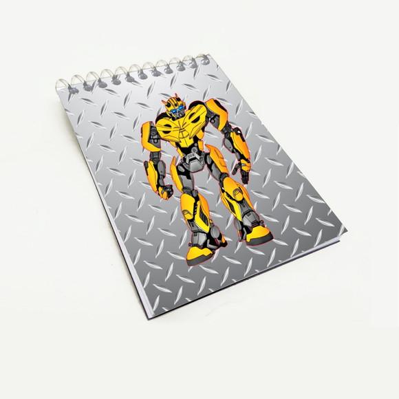 Bloquinho Lembrancinha para Festa Tema Transformers