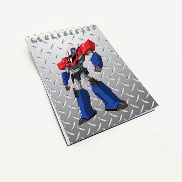 Bloquinho Lembrancinha para Festa Tema Transformers