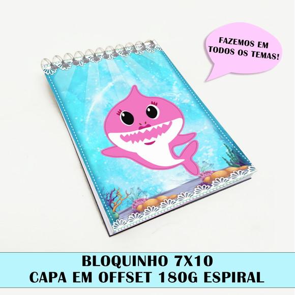 Bloquinho para festa tema baby shark